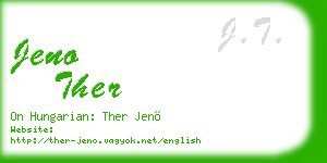 jeno ther business card